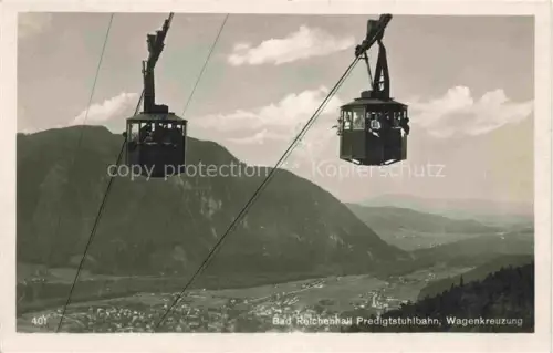 AK / Ansichtskarte SEILBAHN Cable-Car Telepherique Bad Reichenhall Predigtstuhlbahn Wagenkreuzung 