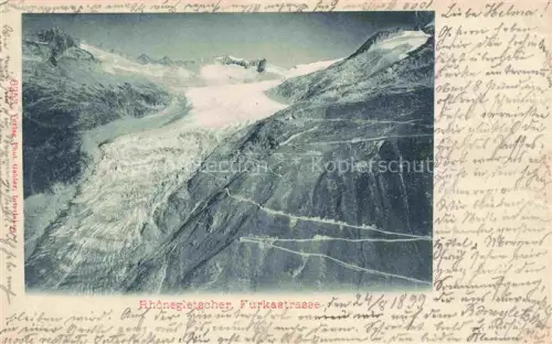 AK / Ansichtskarte Gletscher Ferner Glacier Glaciar Ghiacciaio-- Rhone Furkastrasse 