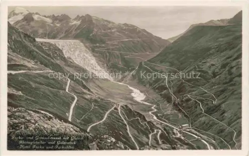 AK / Ansichtskarte Gletscher Ferner Glacier Glaciar Ghiacciaio-- Furka Grimsel Rhone Galenstock Schweiz