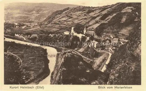 AK / Ansichtskarte Heimbach  Eifel Rur Dueren NRW Panorama Blick vom Marienfelsen