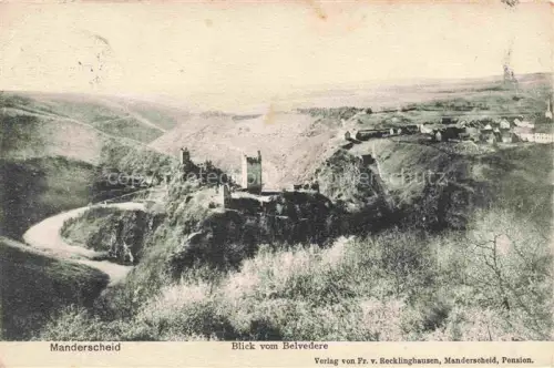 AK / Ansichtskarte Manderscheid Eifel Panorama Blick vom Belvedere