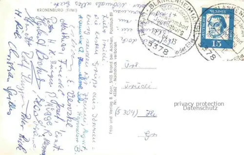 AK / Ansichtskarte Kronenburg Eifel Dahlem Panorama