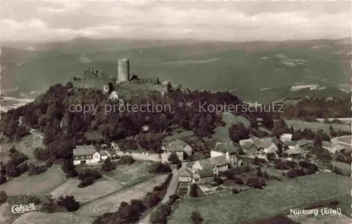 AK / Ansichtskarte Nuerburg Eifel Adenau Rheinland-Pfalz Panorama Burgruine