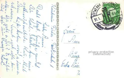 AK / Ansichtskarte BAD LIPPSPRINGE Kurhaus Asthma-Klinik Dampflokomotive Karikatur