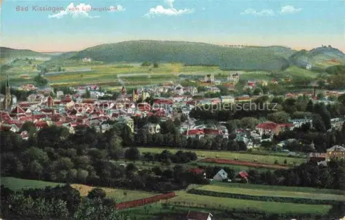 AK / Ansichtskarte BAD KIssINGEN Panorama Blick vom Ludwigsturm aus