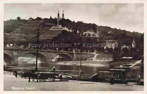 AK / Ansichtskarte WueRZBURG Bayern Partie am Main Blick zum Kaeppele