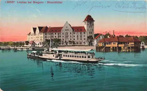 AK / Ansichtskarte Lochau Bregenz Vorarlberg Strandhotel Faehre
