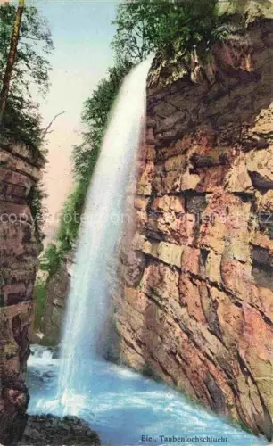 AK / Ansichtskarte Biel Bienne BE Taubenlochschlucht Wasserfall