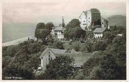 AK / Ansichtskarte Wildegg Lenzburg AG Blick zum Schloss