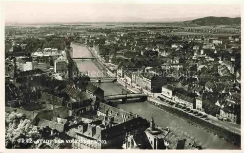 AK / Ansichtskarte GRAZ  Steiermark AT Panorama Stadt der Volkserhebung