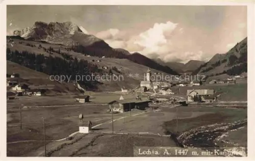 AK / Ansichtskarte LECH  Arlberg Vorarlberg AT Panorama Blick gegen Karspitze