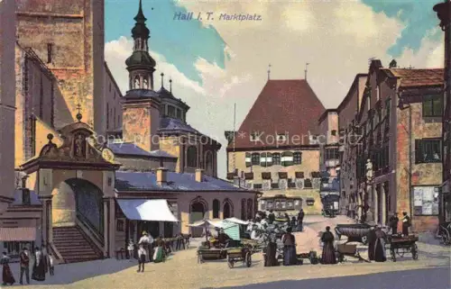 AK / Ansichtskarte Hall Innsbruck Tirol AT Marktplatz