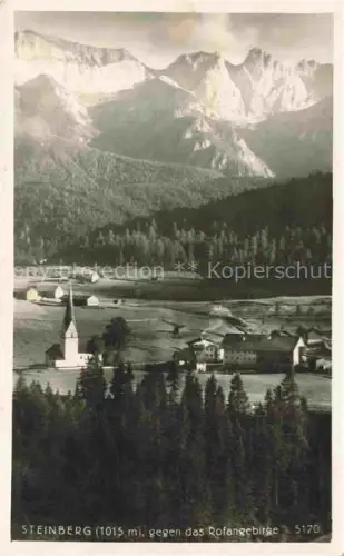 AK / Ansichtskarte Steinberg Rofan Tirol AT Panorama Blick gegen das Rofangebirge