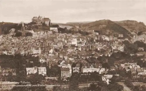 AK / Ansichtskarte MARBURG  LAHN Gesamtansicht von Weintrautseiche aus gesehen