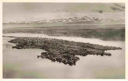 AK / Ansichtskarte Insel Reichenau mit Saentisblick Appenzeller Alpen