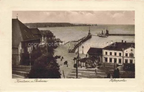 AK / Ansichtskarte KONSTANZ Bodensee BW Hafenpartie Kupfertiefdruck Buetten