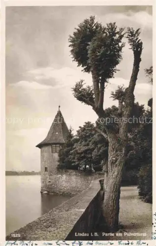 AK / Ansichtskarte LINDAU  Bodensee Bayern Partie am Pulverturm