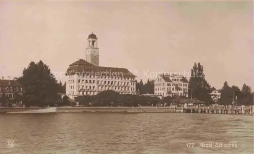 AK / Ansichtskarte Bad Schachen LINDAU Bodensee Bayern Ansicht vom See aus