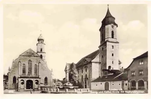AK / Ansichtskarte LINDAU  Bodensee Bayern Kirchen Neptunsbrunnen