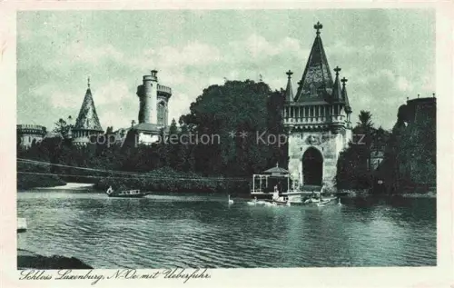 AK / Ansichtskarte Laxenburg Wiener Sueden Niederoesterreich AT Schloss mit Ueberfuhr