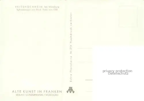 AK / Ansichtskarte Veitshoechheim Sphinxtreppe 