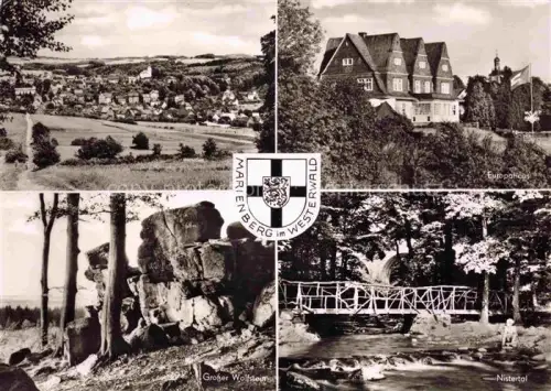 AK / Ansichtskarte Marienberg  Westerwald Bad Rheinland-Pfalz Panorama Grosser Wolfstein Europahaus Nistertal