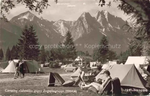 AK / Ansichtskarte GARMISCH-PARTENKIRCHEN Bayern Camping Schmoelz 