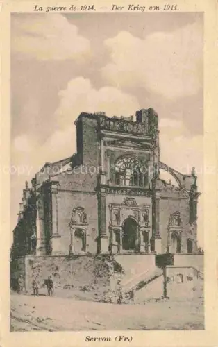 AK / Ansichtskarte Servon-Melzicourt Sainte-Menehould 51 Marne Kirche Baudenkmal 