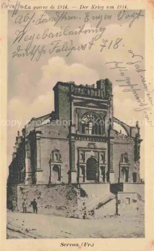 AK / Ansichtskarte Servon-Melzicourt Sainte-Menehould 51 Marne Kirche Baudenkmal