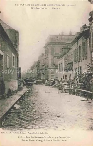 AK / Ansichtskarte REIMS 51 Marne Bombardment of Rheims