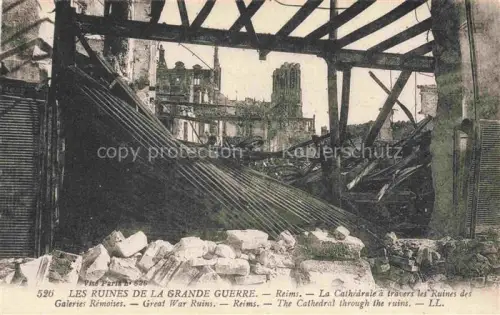 AK / Ansichtskarte REIMS 51 Marne Les Ruines de la Grande Guerre Chatedrale