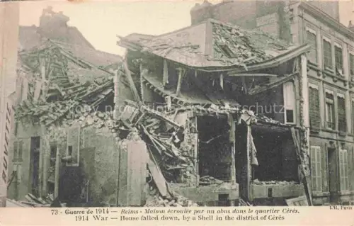 AK / Ansichtskarte REIMS 51 Marne Hause falled down 