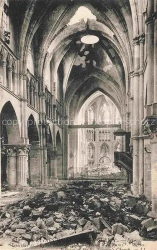 AK / Ansichtskarte REIMS 51 Marne Kirche Innenansicht Ruine