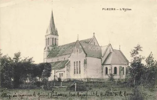 AK / Ansichtskarte Pleurs Epernay 51 Marne L Eglise 