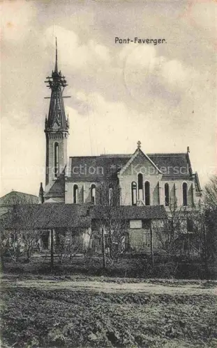 AK / Ansichtskarte Pont-Faverger  Pontfaverger-Moronvilliers REIMS 51 Marne Kirche 