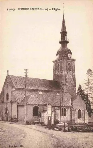 AK / Ansichtskarte Sermiers Nogent REIMS 51 Marne L mEglise Kirche 