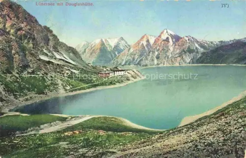 AK / Ansichtskarte Luenersee 1969m Vorarlberg AT Panorama mit Douglashuette Alpen