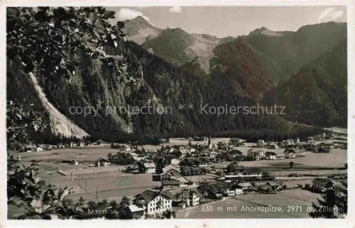 AK / Ansichtskarte Mayrhofen  Zillertal Tirol AT Panorama Zillertal Blick gegen Ahornspitze Zillertaler Alpen