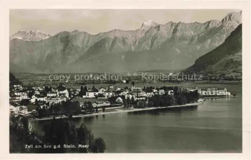 AK / Ansichtskarte Zell See AT Panorama Blick gegen Steinernes Meer