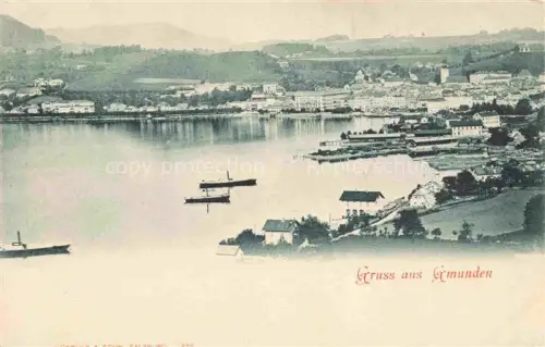 AK / Ansichtskarte Gmunden Traunsee Salzkammergut Oberoesterreich AT Panorama