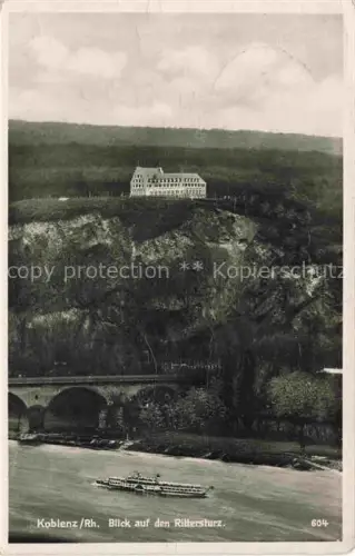 AK / Ansichtskarte KOBLENZ  Rhein Staedtisches Berghotel und Pension Rittersturz