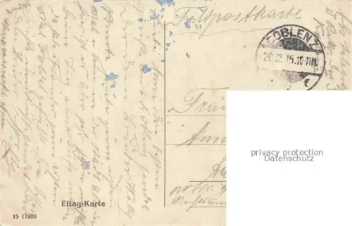 AK / Ansichtskarte Coblenz KOBLENZ Alte Burg an der Mosel Feldpost