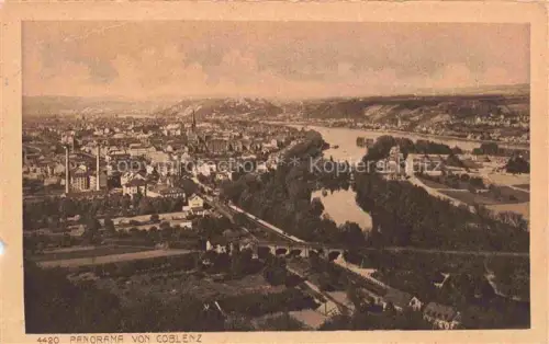 AK / Ansichtskarte Coblenz KOBLENZ Stadtpanorama