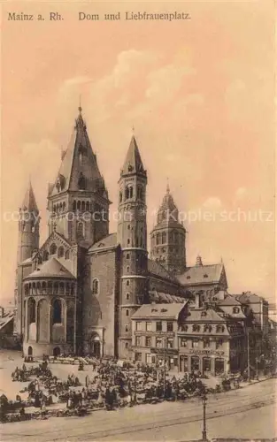 AK / Ansichtskarte MAINZ  Rhein Dom und Liebfrauenplatz