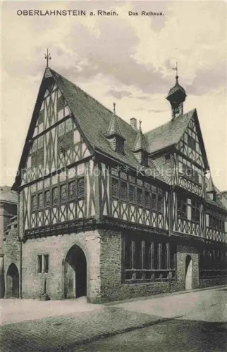 AK / Ansichtskarte Oberlahnstein Lahnstein Rathaus Historisches Gebaeude Fachwerkhaus