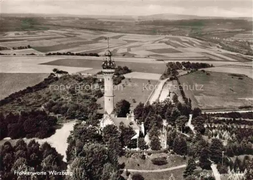 AK / Ansichtskarte WueRZBURG Bayern Frankenwarte Original Fliegeraufnahme