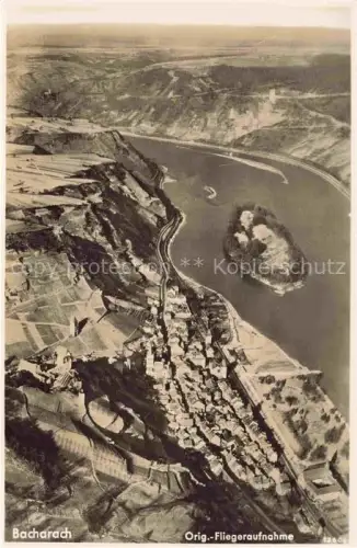 AK / Ansichtskarte Bacharach Rheinland-Pfalz Fliegeraufnahme