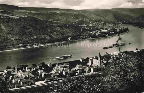 AK / Ansichtskarte Kamp Rhein Kamp-Bornhofen Blick auf Kampund Boppard