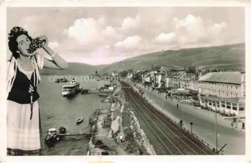 AK / Ansichtskarte RueDESHEIM am Rhein Hessen Rheinpromenade