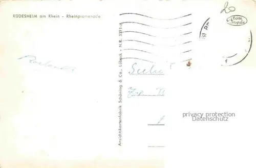 AK / Ansichtskarte RueDESHEIM am Rhein Hessen Rheinpromenade